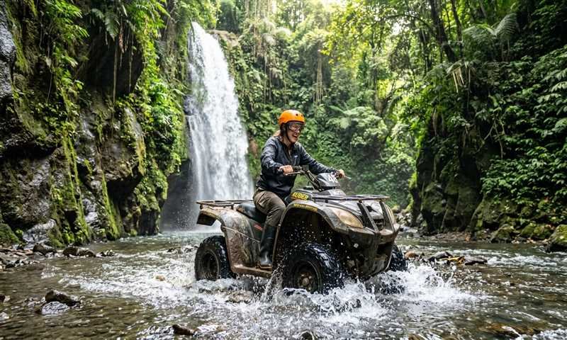 bali atv quad bike kuber waterfall