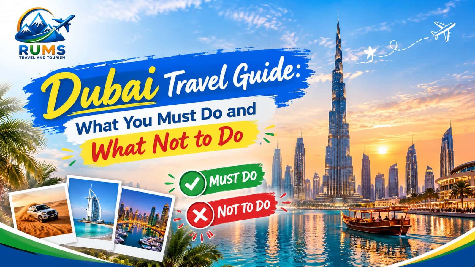 The Travel Guide for Dubai , what you must Do and Dont